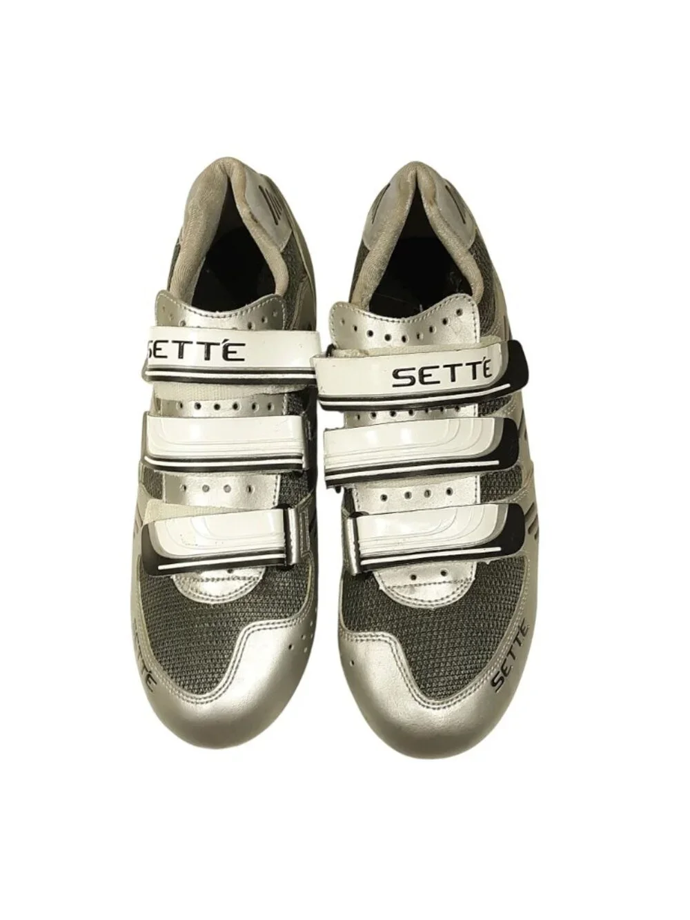 Sette Indoor Spinning/Cycling Shoe 9.5 Silver Charcoal Mesh NWOB
